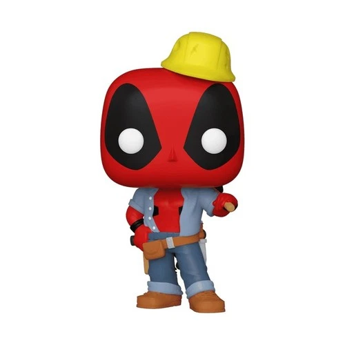 Funko Pop! Marvel Construction Worker Deadpool 781 Exclusive New