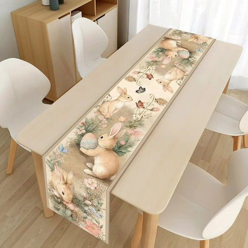 Easter Bunny Polyester Table Runner - Foto 3 di 14