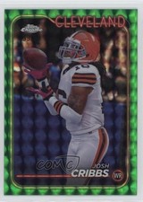 2024 Topps Chrome Green Sonar Refractor 59/99 Josh Cribbs #33 3x7