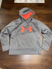Under Armour Hoodie Womens Medium Semi-Fitted Storm ColdGear Sweatshirt Gray M