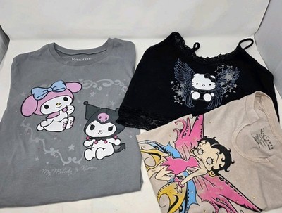 Hello Kitty, Betty Boop, My Melody & Kuromi Hot Topic & Other Brands  tank top