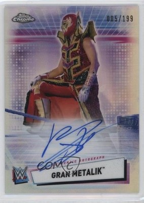 2021 Topps Chrome WWE 5/199 Gran Metalik #A-GM Auto a2v
