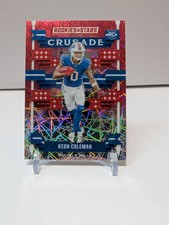 Keon Coleman 2024 Panini Rookies & Stars Longevity Red Crusade Rookie RC Billls