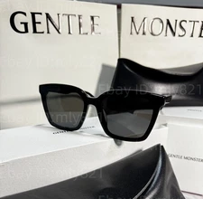 GentleMonster Sunglasses TEGA 01 Black Frame Black Lenses