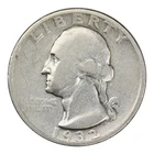 1932-S Washington Quarter Silver Very Good Condition