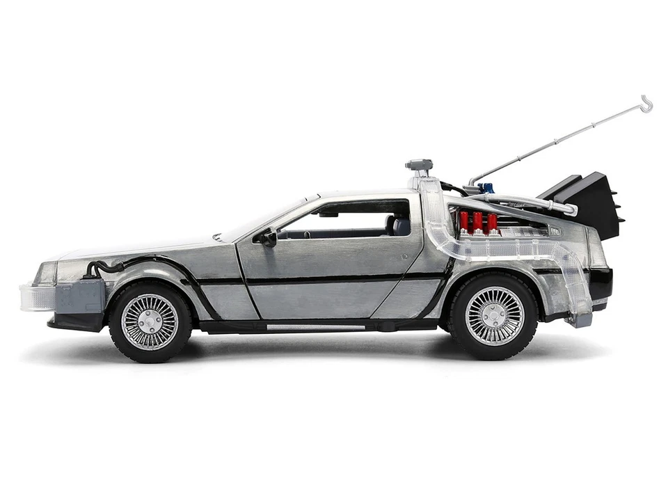 Jada 1:24 Back To The Future 40th Anniversary Time Machine with Truck Packaging - Image 3 of 4