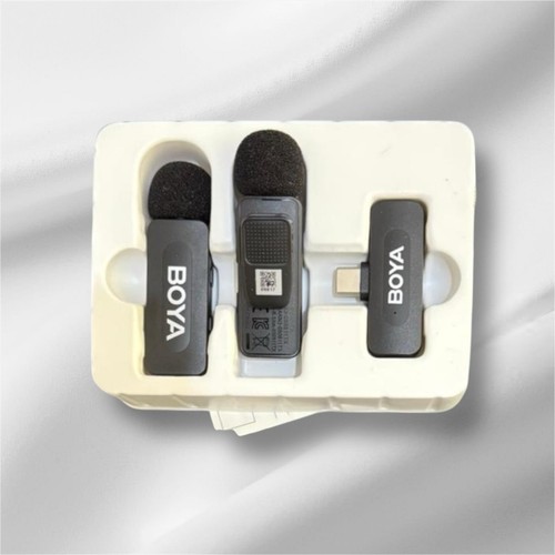 BOYA BY-V20 V2.0 Lavalier Microphone Wireless Mini Lapel Mic Noise Cancelling - Picture 2 of 12