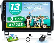 For  Toyota Red Shirt Radio Carplay Stereo Touchscreen 4+64G 10in Head Unit