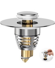Universal Bathroom Sink Plug Stopper Wash Basin Core Bounce Pop-Up Drain Filter