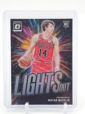 MATAS BUZELIS 2024-25 DONRUSS OPTIC LIGHTS OUT HOLO PRIZM ROOKIE #6 Q5722