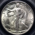 1939 S WALKING LIBERTY HALF DOLLAR PCGS MS 63 SLIGHTLY GREYING METALLIC SILVERY
