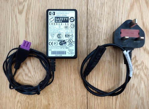 Original HP AC Netzteil Adapter 0957-2286 Drucker Ladekabel lila Spitze