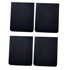 4 Pieces Polymer Mudflaps 24x30 Inch  Durable Black BLACK/ 4 PIECES/ 24 30"