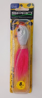 Spro SBTJP-8 Prime Series Bucktail LifeLike Finish 8 oz. 8/0 Hook Color Pink