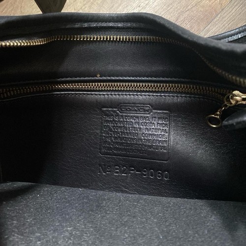 COACH Vintage Legacy 9060 Duffle Black Gloved Tanned Leather Shoulder Bag Hobo - Picture 8 of 8