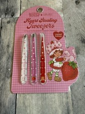 Strawberry Shortcake Celavi Professional Precision Tweezers Set Of 3 Point Slant