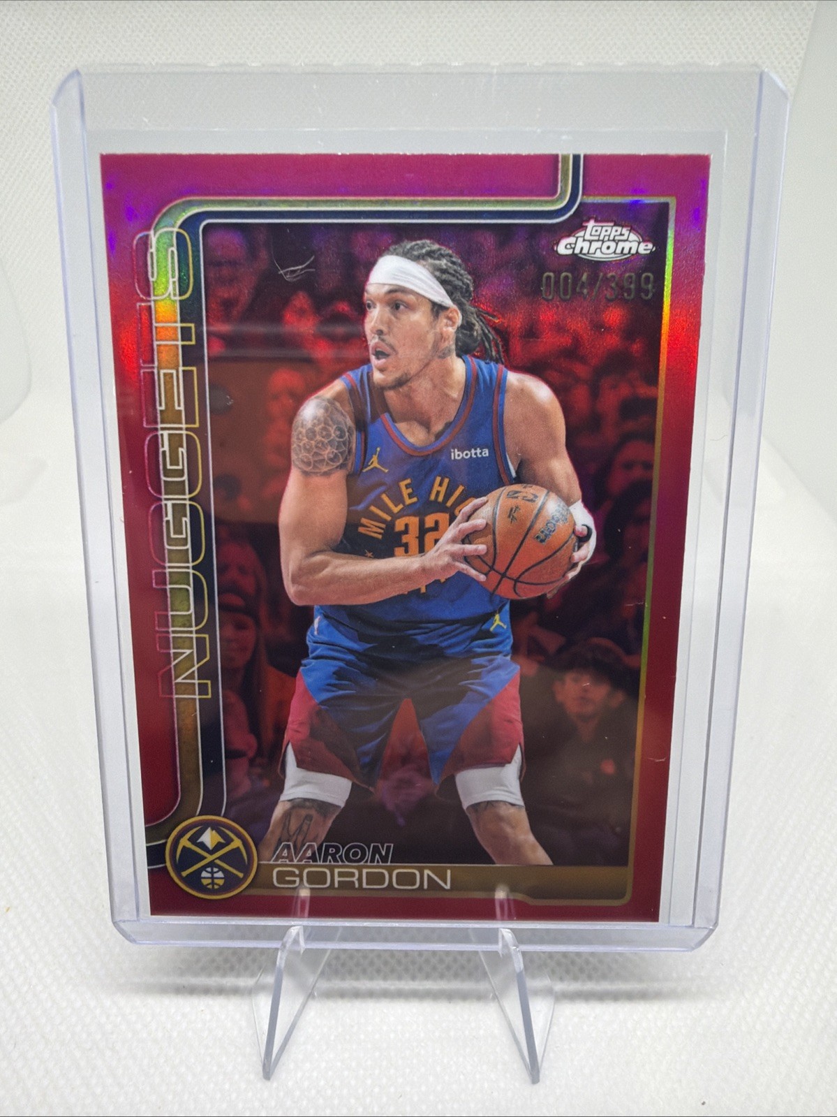 Aaron Gordon 2025-26 Topps Chrome Update - #45 True Magenta Refractor /299