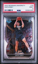 2022 BOWMAN CHROME UNIVERSITY #79 ZACH EDEY PSA 9