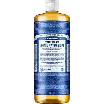 DR.BRONNERS 18in1 NATURSEIFE flüssig Pfefferminze 945 ML PZN 19241640