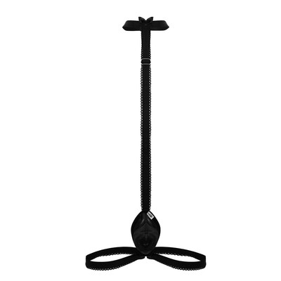 Mens Underwear: CandyMan 99839 Black Tie Thongs