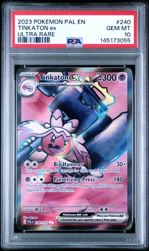 2023 POKEMON PAL EN-PALDEA EVOLVED ULTRA RARE #240 TINKATON EX PSA 10