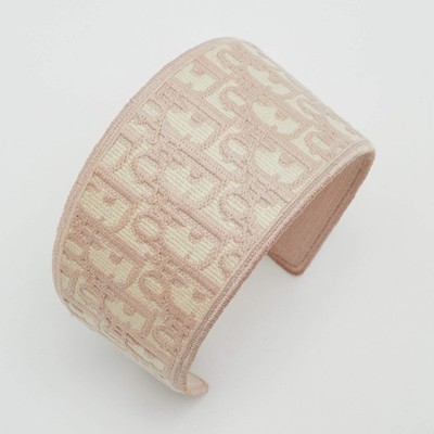 Dior Pink Oblique Pattern Wide Headband | eBay