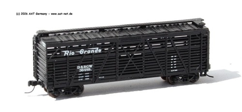 Atlas N 50004154 - 40´ Wood Stockcar D&RGW #36489; aga NEW, ohne OVP | Condition: Gebraucht