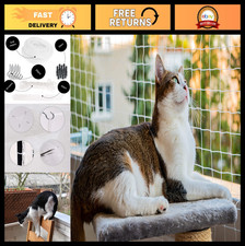 Durable Cat Balcony Netting 10x26ft - Anti-Fall Safety Screen for Pets, Windows