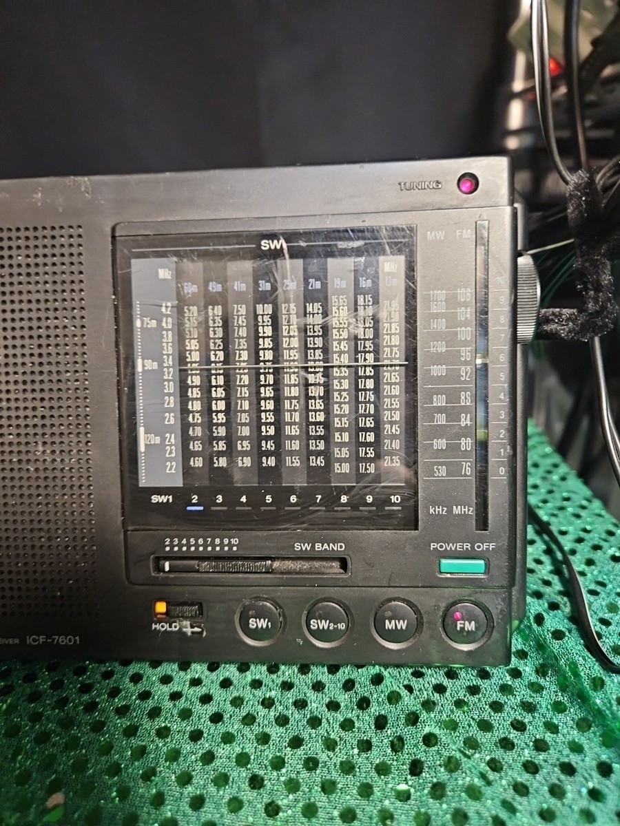 Sony Icf-7601 Shortwave Radio Dual Conversion 12 Band Receiver