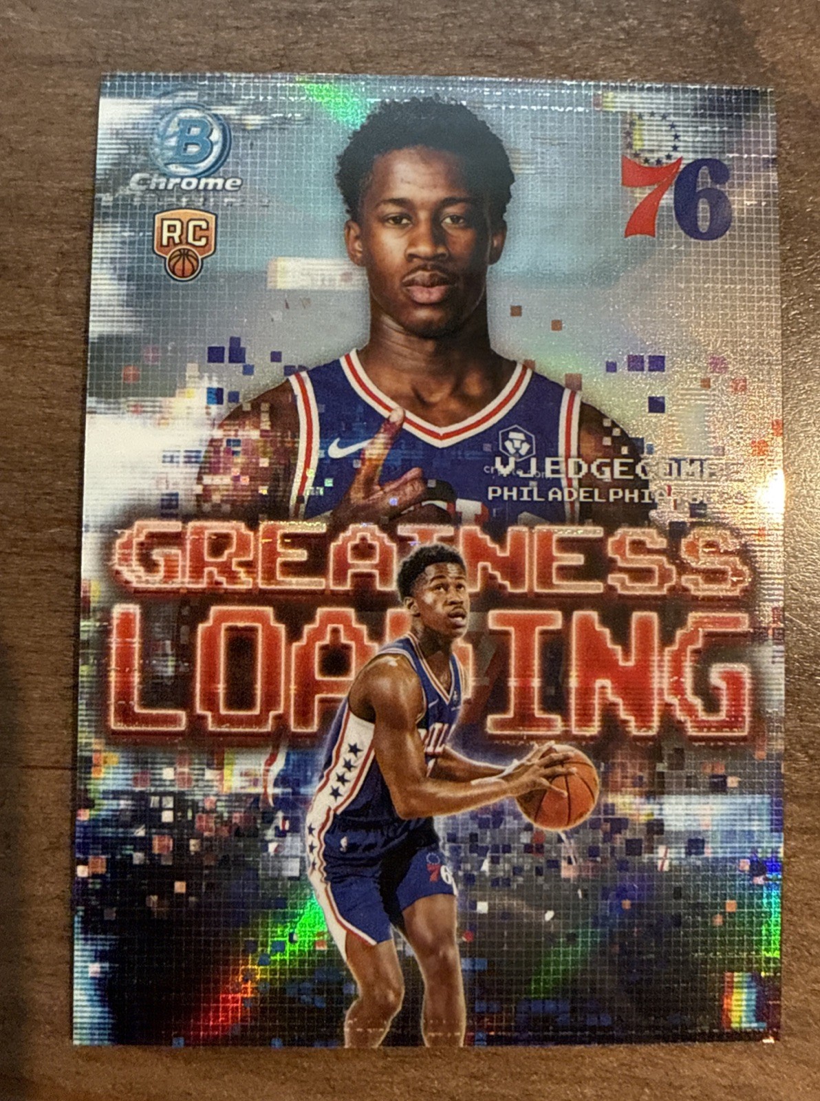 2025-26 Bowman Chrome Greatness Loading Refractor VJ Edgecombe