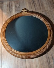 Vintage Wicker Rattan Mirror