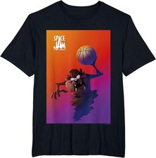 Looney Tunes Taz With Basketball Poster T-Shirt