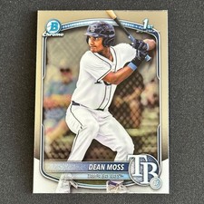 2025 Bowman Draft Chrome Dean Moss 1st #BDC-114 Rays