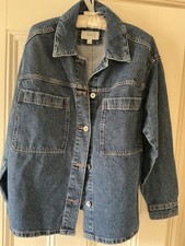 M&S denim plackett jacket BNW/OT size Small
