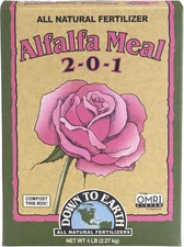 Organic Alfalfa Meal - Plant Food for Roses, Bulbs, Flowers and Ornamentals 2-0-