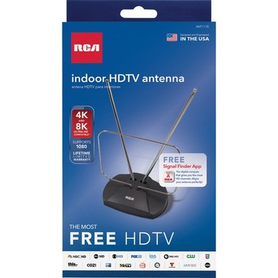 RCA Adjustable Black 5.1 In. Indoor Antenna ANT111E RCA ANT111E 079000334835