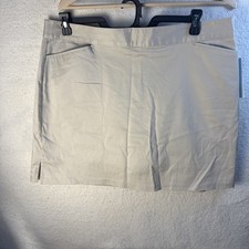 NWT Lady Hagen Core Swing Knit Skort Womens Sz 16 Khaki Golf Tennis Gift