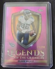 DELANIE WALKER 2025 TOPPS CHROME LEGENDS OF THE GRIDIRON PURPLE REFRACTOR #/250