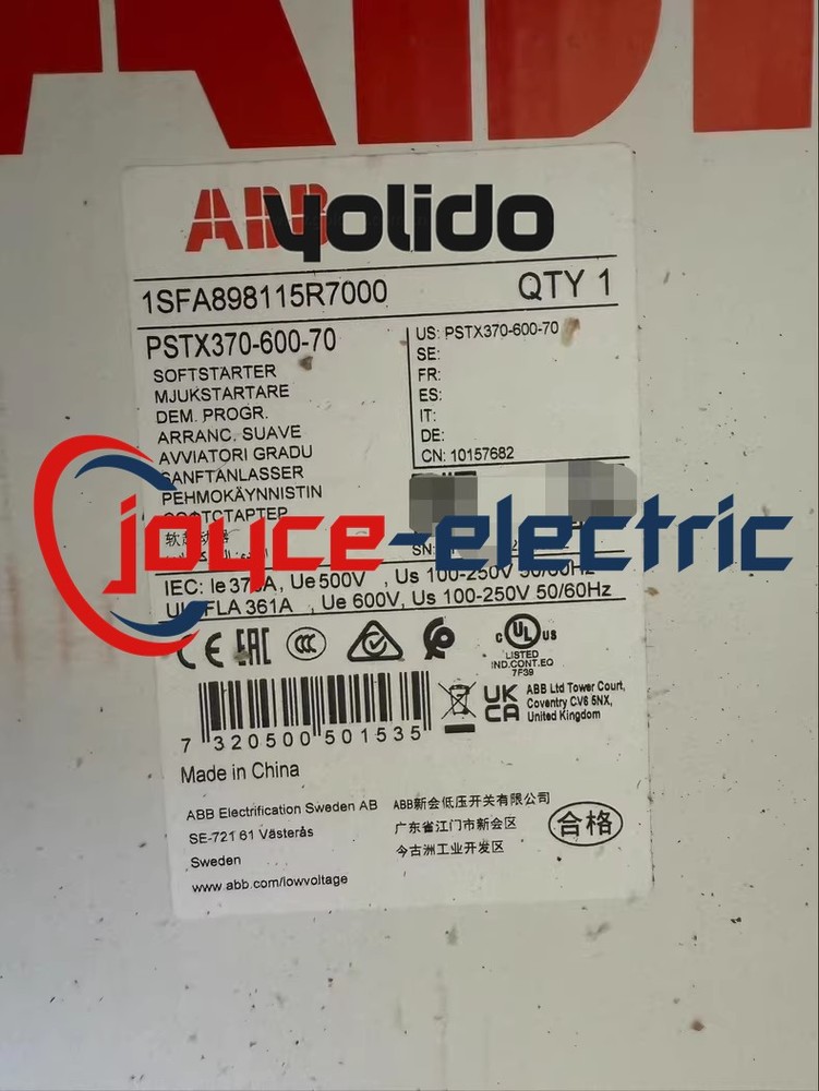 PSTX370-600-70 PSTX370-600-70 soft starter PSTX370-600-70 Brand New