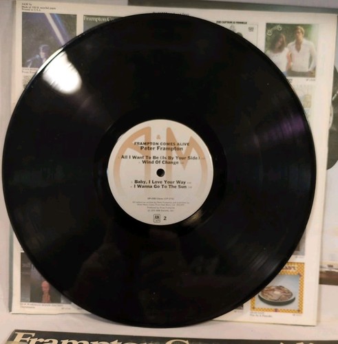 Peter Frampton Comes Alive 1976 Vinyl 2x LP Set Gatefold A&M SP-3703 VG+ - Picture 8 of 12