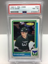 1986-87 O PEE CHEE DAVE BARR #237 PSA 8