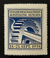 Travelstamps: 1938 Munich Road Construction Machinery Exhibition MNH OG