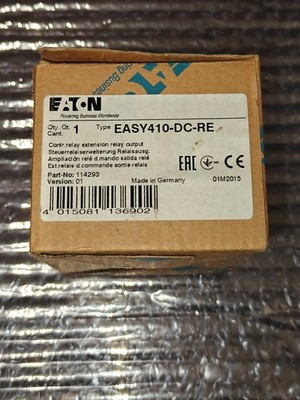 EATON EASY-DC-RE 114293 I/O expansion 24 V DC 6DI 4DO relays easyLink