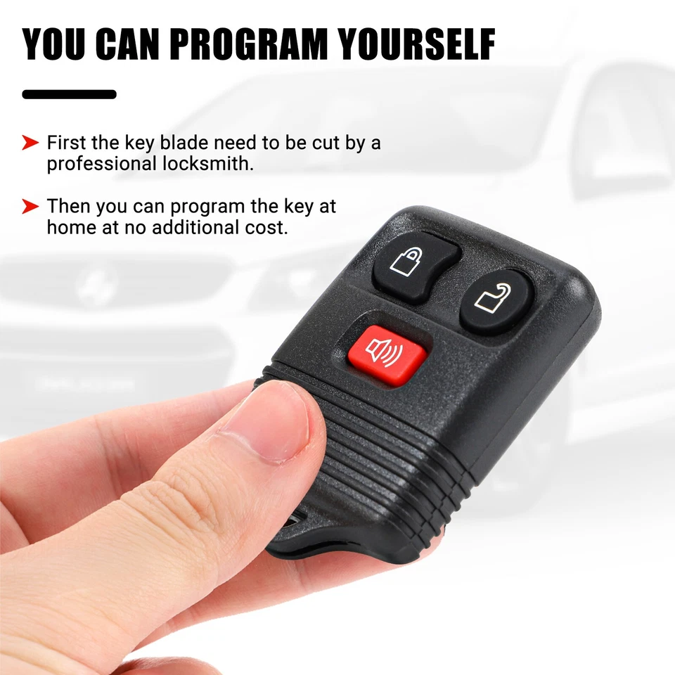 10 Pcs For Ford F150 1999 2000 2001 2002 2003 2004 2005-2007 Remote Car Key Fob Foto 4 de 4