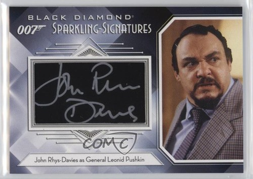 2025 James Bond Black Diamond John Rhys-Davies als Leonid Puschkin #SS-RH Auto 5x5