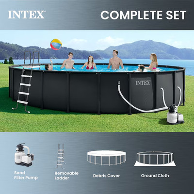 [FreeShip] [SuperDeal] Intex Ultra XTR Round Frame Above Ground Pool Set