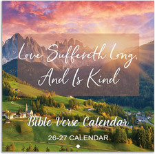 Calendar 2026-2027 - Bible Verse Wall Calendar 2026-2027, July 2026 - Dec 2027,