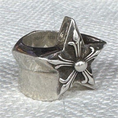 な*か様 Chrome Hearts／STAR BAND RING／9～10号／ Chrome Hearts Sterling Silver 925 Star Band Ring Men's | eBay