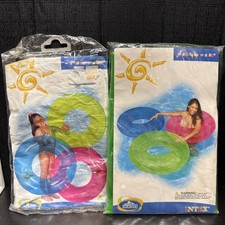 Sealed Vintage Intex The Wet Set Pool Float 2002 Green 36 inch,blue 30  NOS LOT