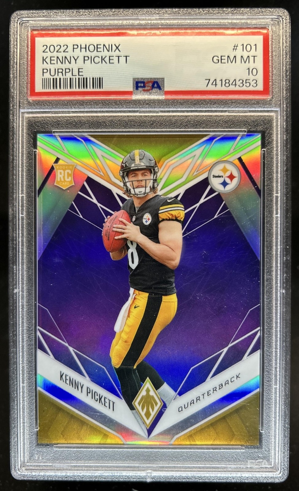 Kenny Pickett Panini Phoenix #101 Purple